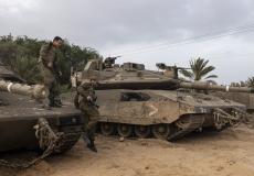 دبابات الجيش الإسرائيلي على حدود غزة