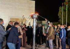 إيقاد شعلة الحرية لمناسبة يوم الأسير الفلسطيني