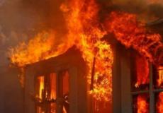 احتراق منزل