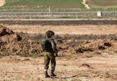 جندي إسرائيلي على حدود غزة