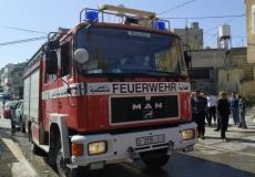 حريق في نابلس