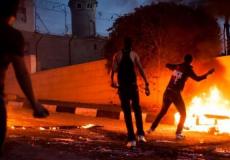 استهداف حافلة للاحتلال بالزجاجات الحارقة في العيساوية