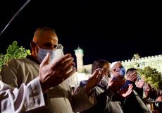 مصلون فلسطينيون