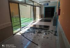 أضرار تلحق بمستشفى حمد بغزة نتيجة للقصف الاسرائيلي على محيطه