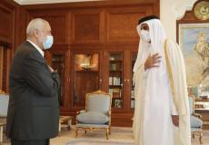 أمير قطر ورئيس المكتب السياسي لحركة حماس إسماعيل هنية