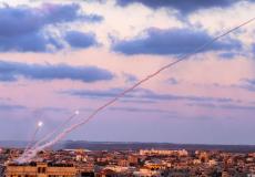 صاروخ من غزة تجاه إسرائيل