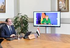 اتصال ميركل بالرئيس السيسي