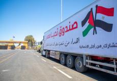 قافلة مساعدات مصرية تصل غزة
