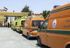 صورة أرشيفية لدخول سيارات الاسعاف المصرية لغزة