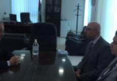 تيسير خالد  يستقبل القنصل المصري العام لدى فلسطين