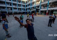 لاجئون في إحدى مدارس الأونروا بغزة عقب العدوان الأخير