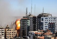 أبراج دُمرت يوجد بها مؤسسات إعلامية