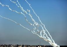 رشقات صاروخية من قطاع غزة تجاه إسرائيل