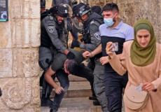 من اعتداء قوات الاحتلال على المقدسيين اليوم