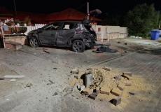 الأضرار المادية في مدينة عسقلان وانقطاع التيار الكهربائي