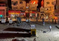 المنزل المستهدف في تل الهوا غرب مدين ةغزة