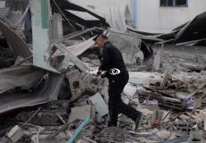 من آثار القصف الإسرائيلي على غزة