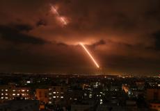 إطلاق صاروخ من غزة . تصوير: بشار طالب