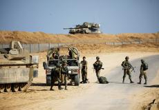 الجيش الإسرائيلي على حدود قطاع غزة