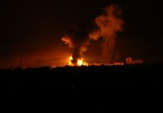 غارات الاحتلال الاسرائيلي على البيوت  شمال قطاع غزة