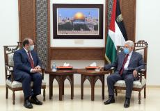 الرئيس عباس يلتقي رئيس جهاز المخابرات المصرية