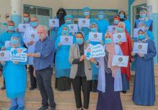 أول مركز صحي على مستوى الأونروا يتلقى موظفيه لقاح كورونا