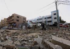 آثار القصف الإسرائيلي على قطاع غزة