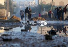 غارة اسرائيلية تستهدف أحد شوارع مدينة غزة