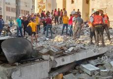 قصف حي سكني في شارع الوحدة