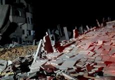 غارات الاحتلال الاسرائيلي على البيوت  شمال قطاع غزة