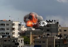 غارة اسرائيلية تستهدف بناية سكنية في غزة