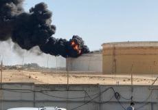 صاروخ أصاب خزان وقود في عسقلان