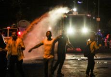 من المواجهات في حي الشيخ جراح بالقدس