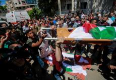 تشييع جثامين شهداء غزة اليوم السبت