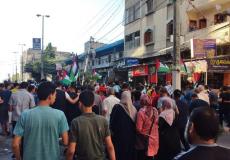 انطلاق مسيرات في قطاع غزة رفضا لمسيرة الأعلام في القدس