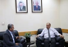 لقاء وزير التعليم العالي ومدير البنك الإسلامي الفلسطيني