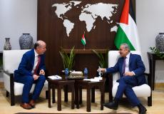 لقاء اشتية مع المدير الإقليمي لصندوق الأمم المتحدة