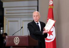 قيس سعيد تسلم رسالة من الرئيس عباس - أرشيف