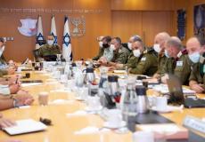 اجتماع القيادة الاسرائيلية العسكرية