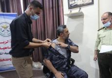 وزارة الداخلية بغزة تنفذ حملة تطعيم لكوادرها ضد كورونا