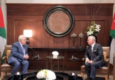 الرئيس الفلسطيني محمود عباس والعاهل الأردني عبد الله الثاني