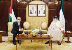 لقاء رئيس الوزراء الفلسطيني مع نظيره الكويتي