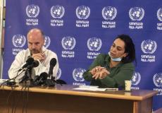 مؤتمر صحفي للقائم باعمال مدير عمليات الأونروا في غزة سان روز