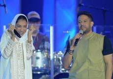 محمد حماقي مع زينة عماد