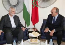 هنية يلتقي رئيس مجلس المستشارين في المغرب