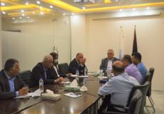 خلال لقاء الوزير مازن غنيم مع المهندس راجي الصوراني وعصام يونس
