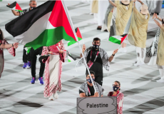 صورة أرشيفية للبعثة الرياضية الفلسطينية في أولمبياد طوكيو 2020