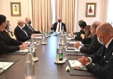 بيني غانتس  مع رؤساء الجاليات اليهودية في فرنسا