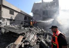 انفجار سوق الزاوية وسط غزة بالأمس