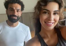 النجم المصري محمد صلاح مع ملكة جمال الهند فى صالة الجيم!